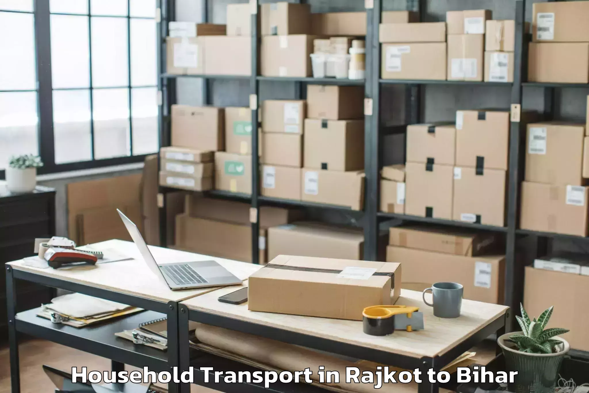 Reliable Rajkot to Haspura Household Transport